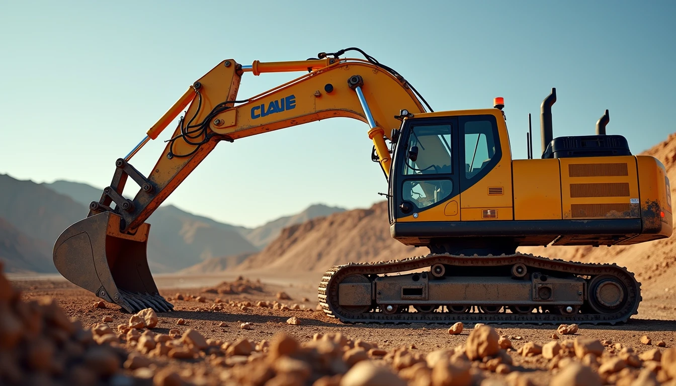 How are excavators used in the mining industry?