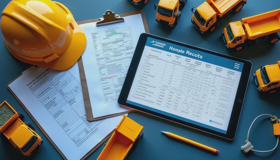 Visual context for construction fleet management
