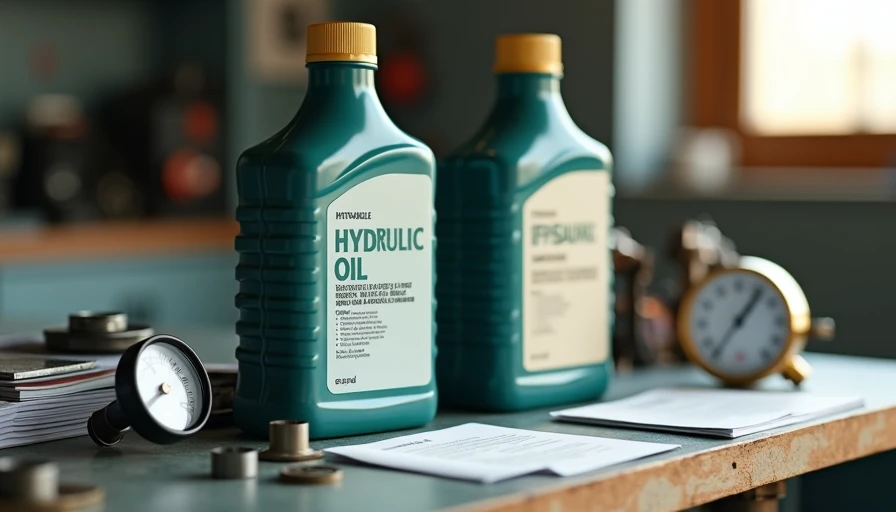 Visual context for difference between aw32 and aw68 hydraulic oil