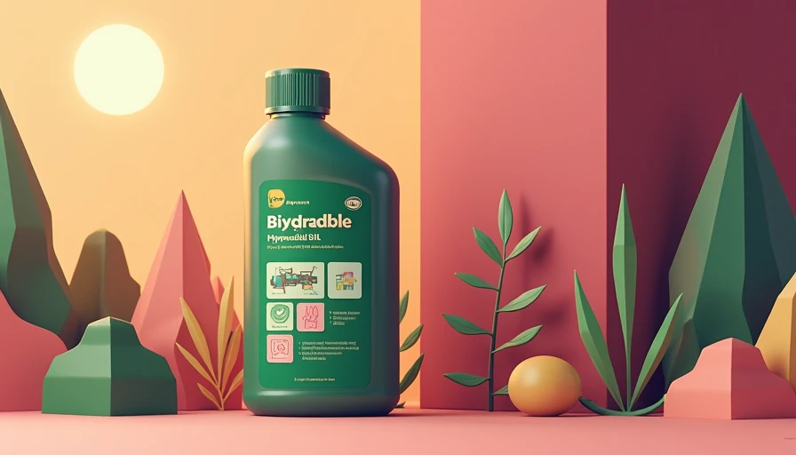 Illustration for biodegradable hydraulic oil types