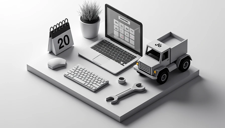 Visual context for fleet maintenance software with scheduling