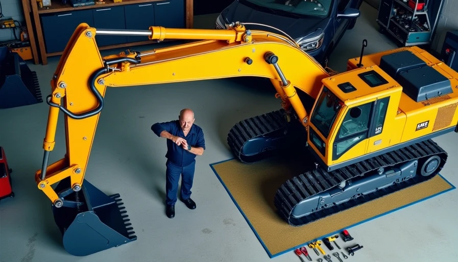 Illustration for heavy equipment preventive maintenance