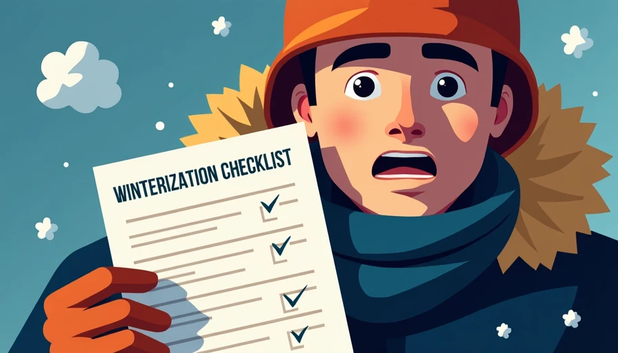 Illustration for winterizing heavy equipment checklist