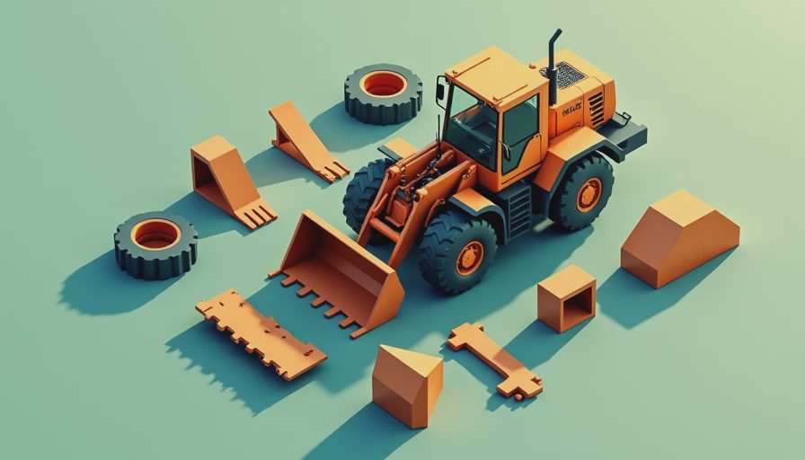 Visual context for terex wheel loader