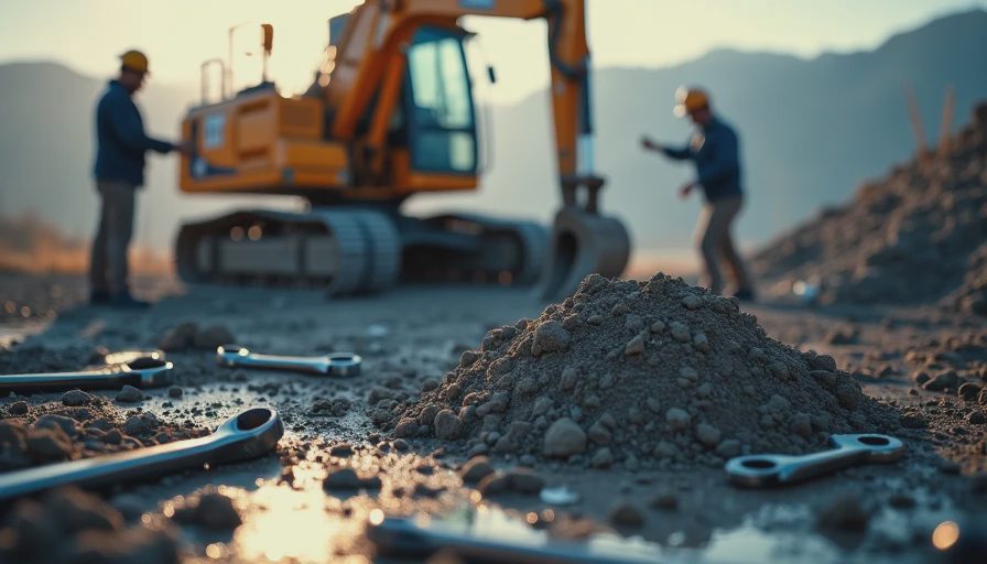 Visual context for tools/equipment used for heavy equipment operator