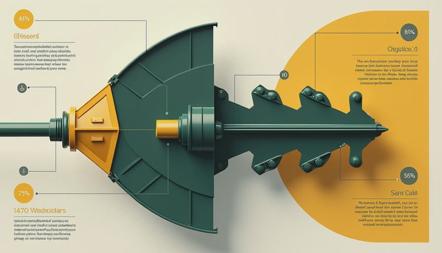 Illustration for excavator ripper attachment