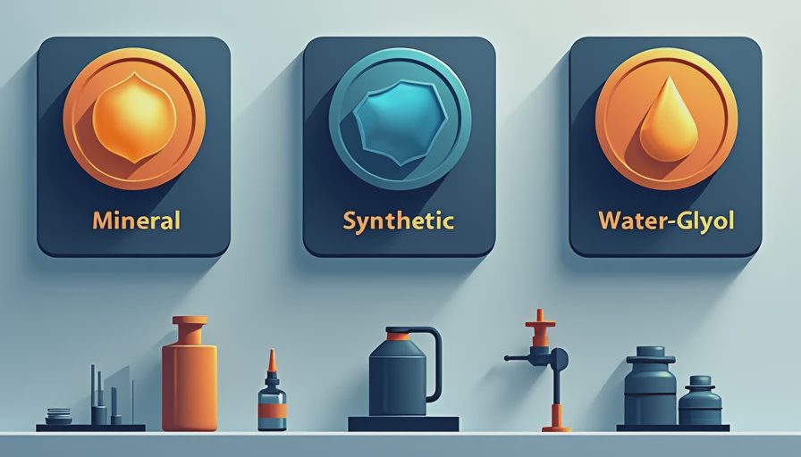 Visual context for types of hydraulic oil