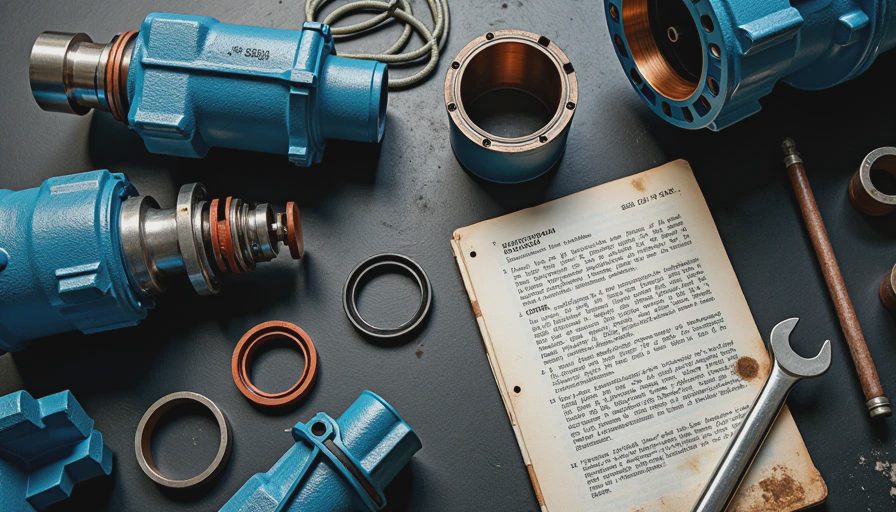 Illustration for hydraulic pump seal replacement step by step