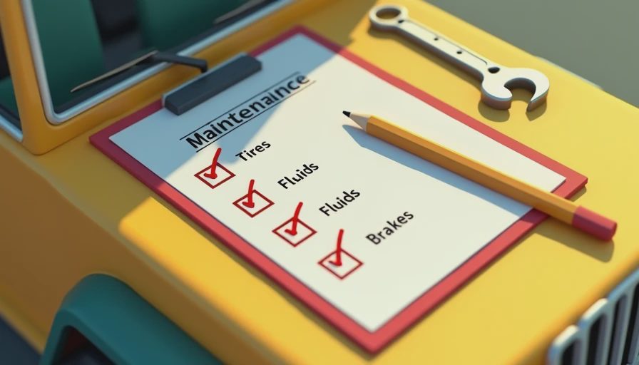 Visual context for off-highway vehicle maintenance checklist