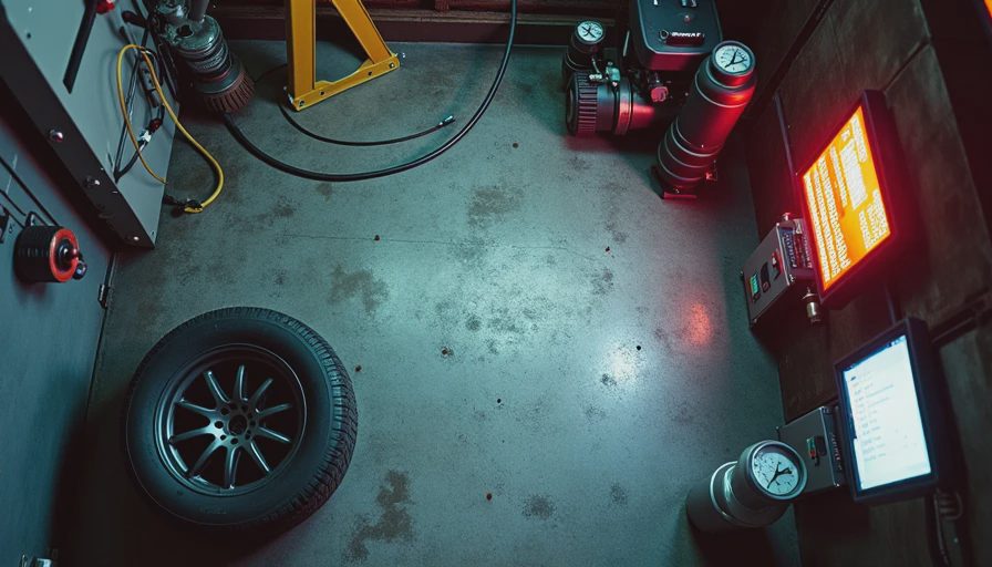Visual context for truck tire air pressure