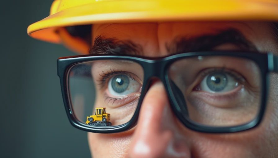 Visual context for mining excavator selection matching class