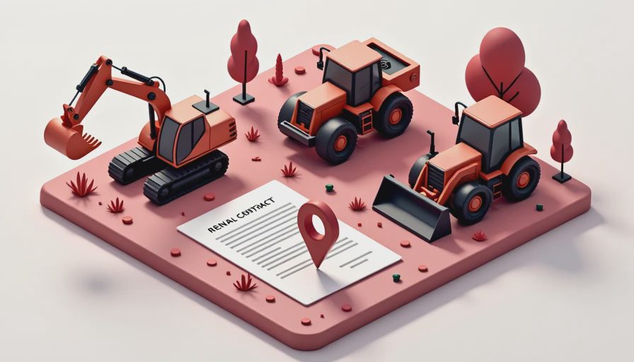 Visual context for heavy equipment rental near me