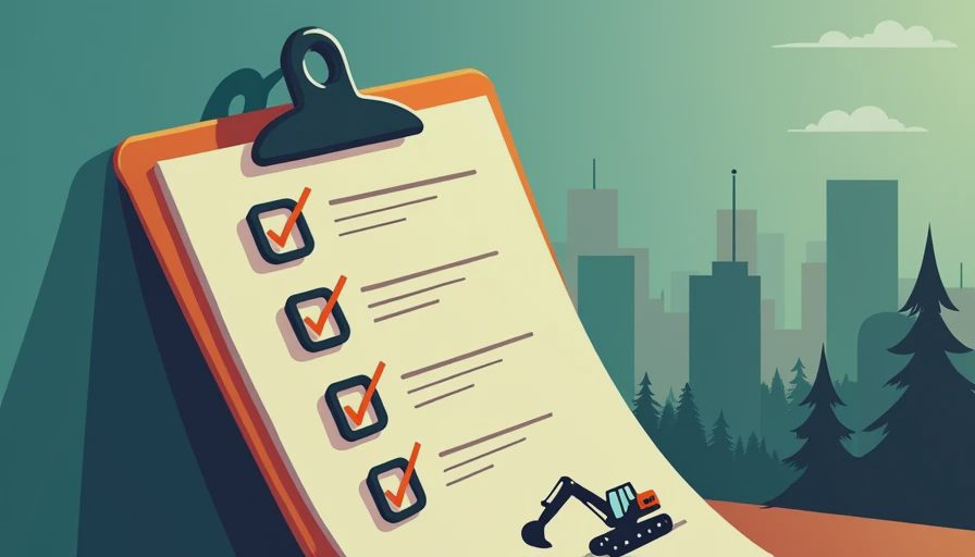 Visual context for heavy equipment daily inspection checklist