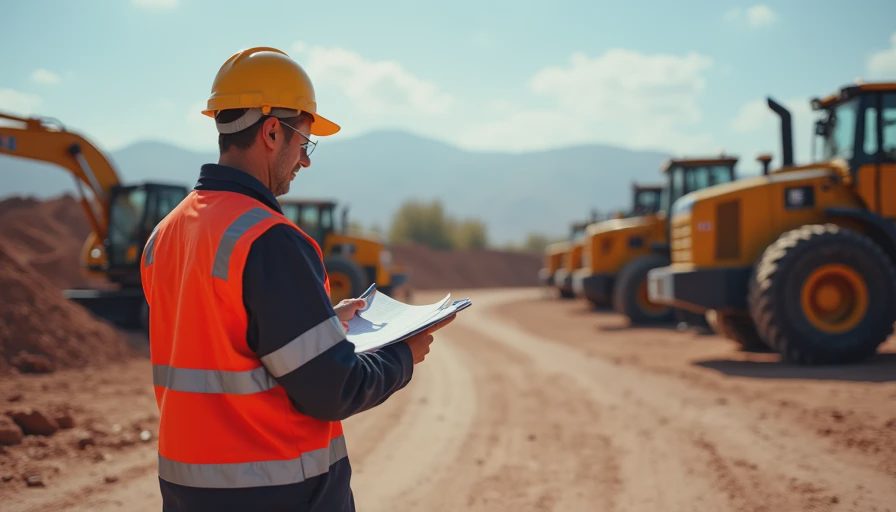 Visual context for heavy equipment preventive maintenance checklist