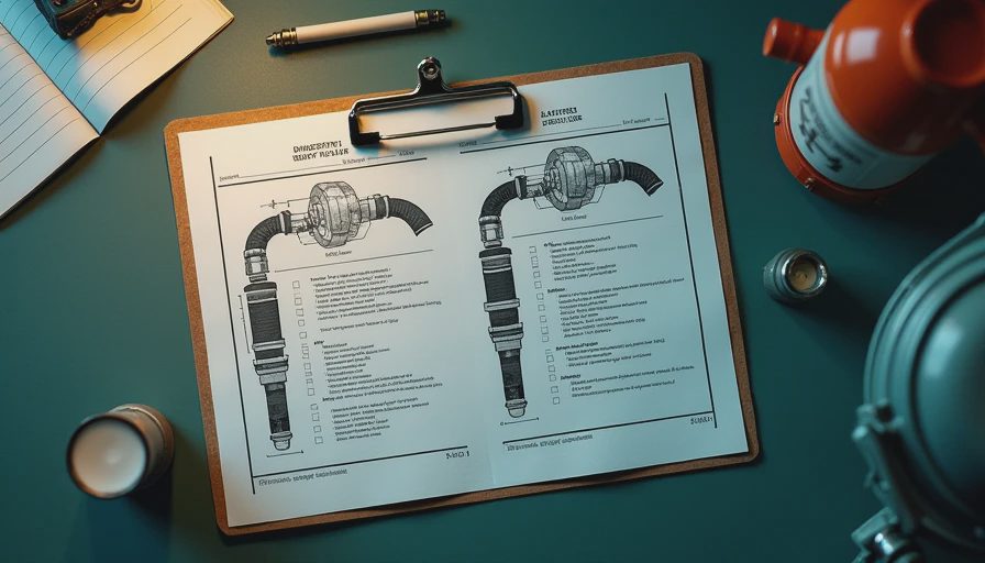 Visual context for hydraulic hose inspection checklist