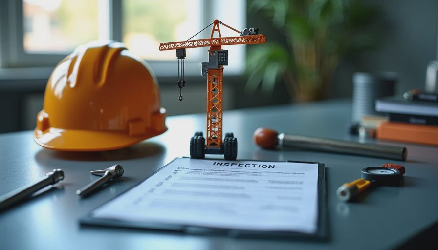 Illustration for crane inspection and maintenance